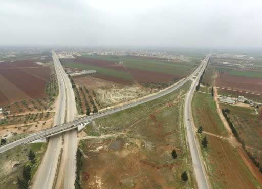 Syria's M5 highway connects the once economic hub of Aleppo in the north to the capital Damascus then continues south to the Jordanian border