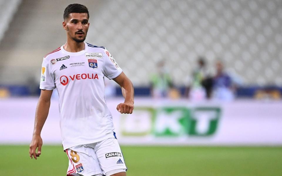 Houssem Aouar - Arsenal target Houssem Aouar attracting attention from Champions League club - GETTY IMAGES
