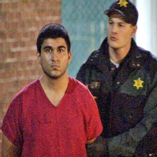 <p>This late Saturday, Sept. 24, 2016, image from video by KIRO7 photographer Jeff Ritter shows suspected Cascade Mall shooter Arcan Cetin at Skagit County Jail in Mount Vernon, Wash., after his arrest in Oak Harbor, Wash., earlier in the evening. (Jeff Ritter/KIRO7.com via AP) </p>