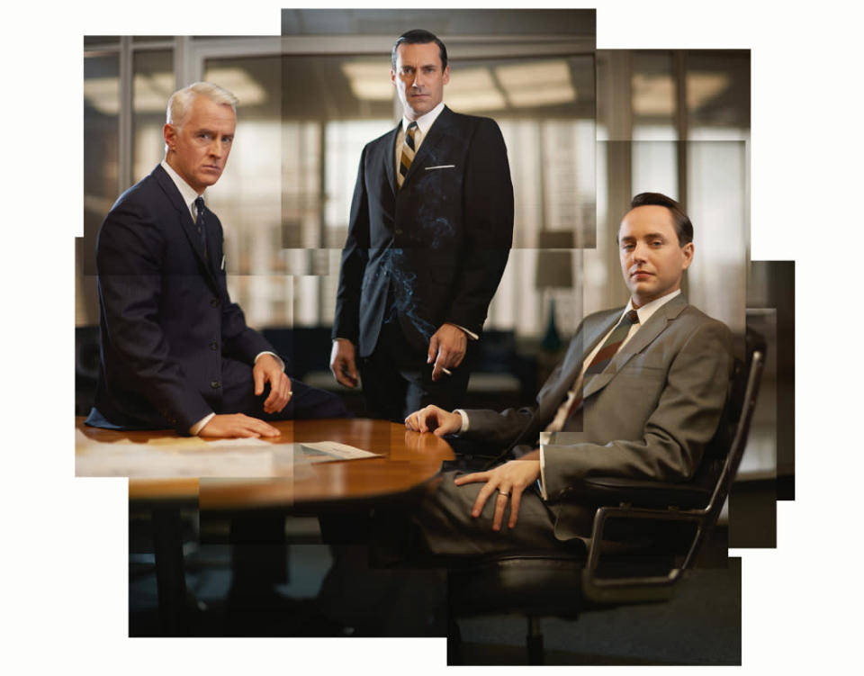 John Slattery, Jon Hamm, and Vincent Kartheiser