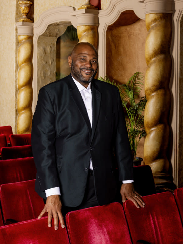 Ruben Studdard poses before a show on the Ruben and Clay tour at the Orpheum Theater in Phoenix, Arizona, on Oct. 19th, 2023.<p>The Washington Post/Getty Images</p>