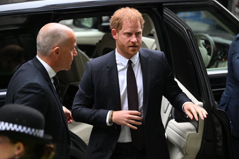 El príncipe Harry en el Tribunal Superior de Londres