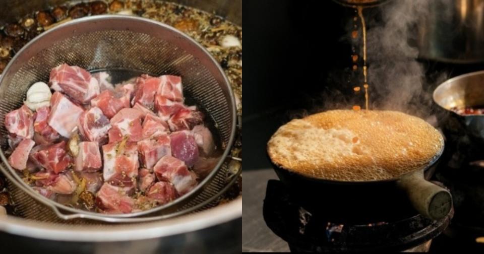 ge bi lao wang - cooking process