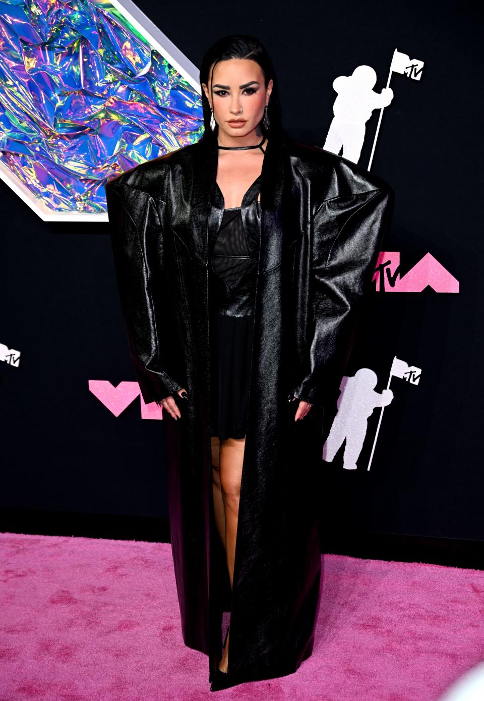 Demi Lovato attending the MTV Video Music Awards 2023 in Newark, New Jersey.