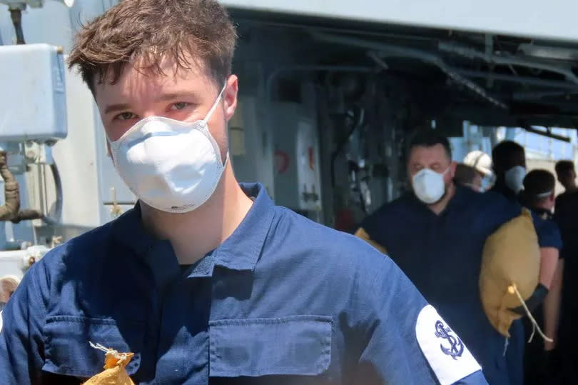 Sailors bring drugs aboard HMS Lancaster following the first bust -Credit:Royal Navy/MoD