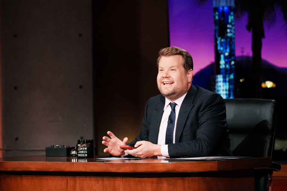 James Corden  hosting the Late Late Show