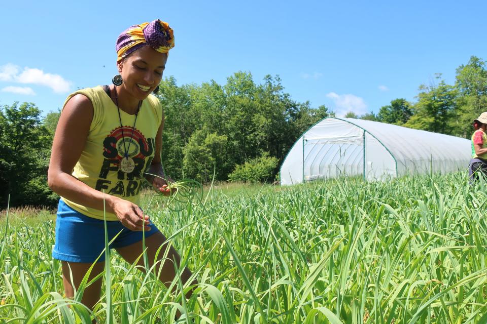 Leah Penniman owns and operates Soul Fire Farm in Albany, N.Y.