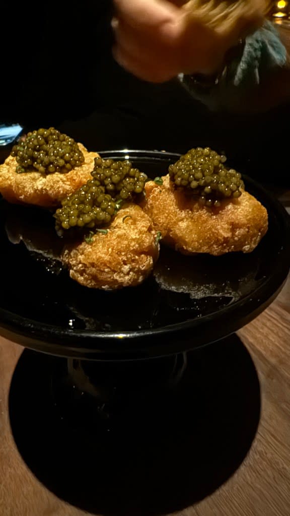 “It literally tastes like an upscale McDonald’s nugget,” said Simon Wool, a 30-year-old who has had the nugget on multiple occasions. Each is topped with around two ounces of caviar. courtesy of Simon Wool