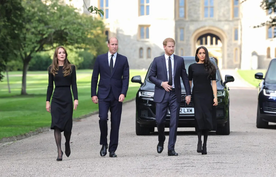 Prince Harry, Prince William, Kate Middleton, Meghan Markle