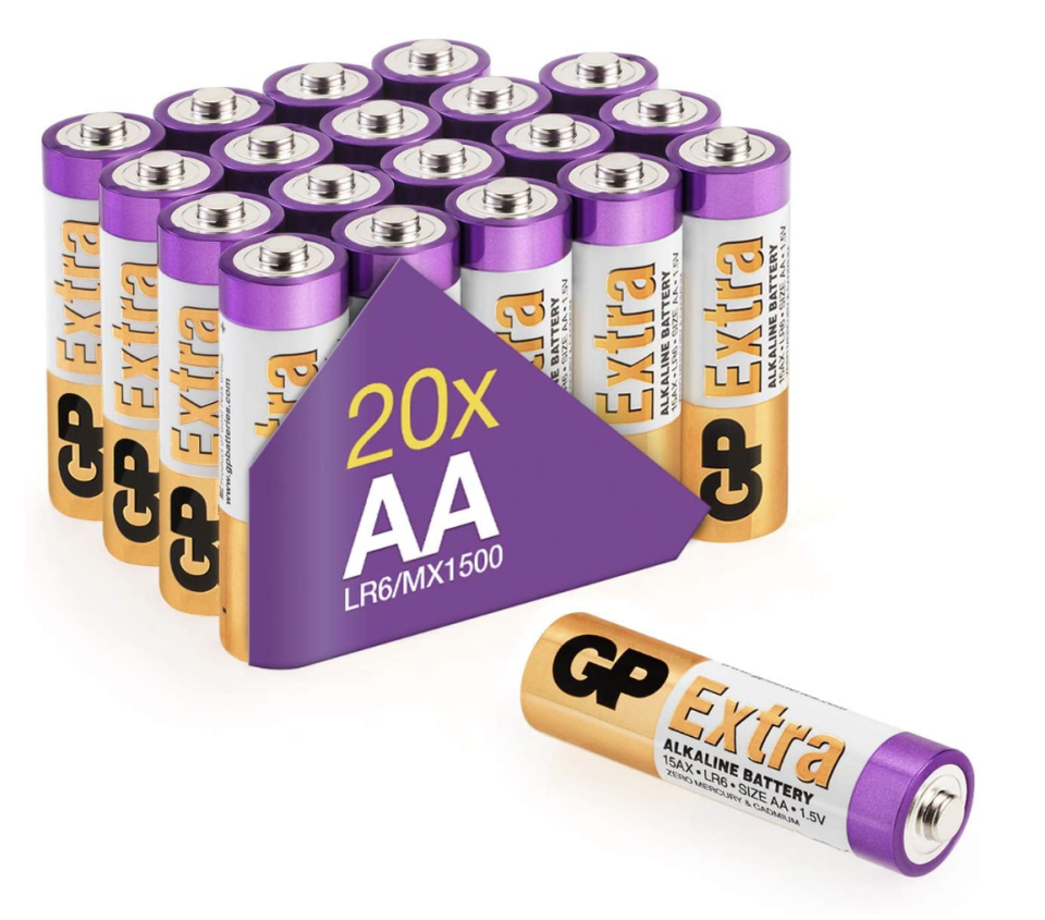 AA Batteries Pack of 20 (Photo via Amazon)