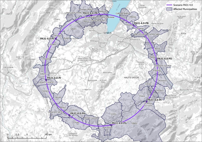 A map of the proposed location for the FCC.