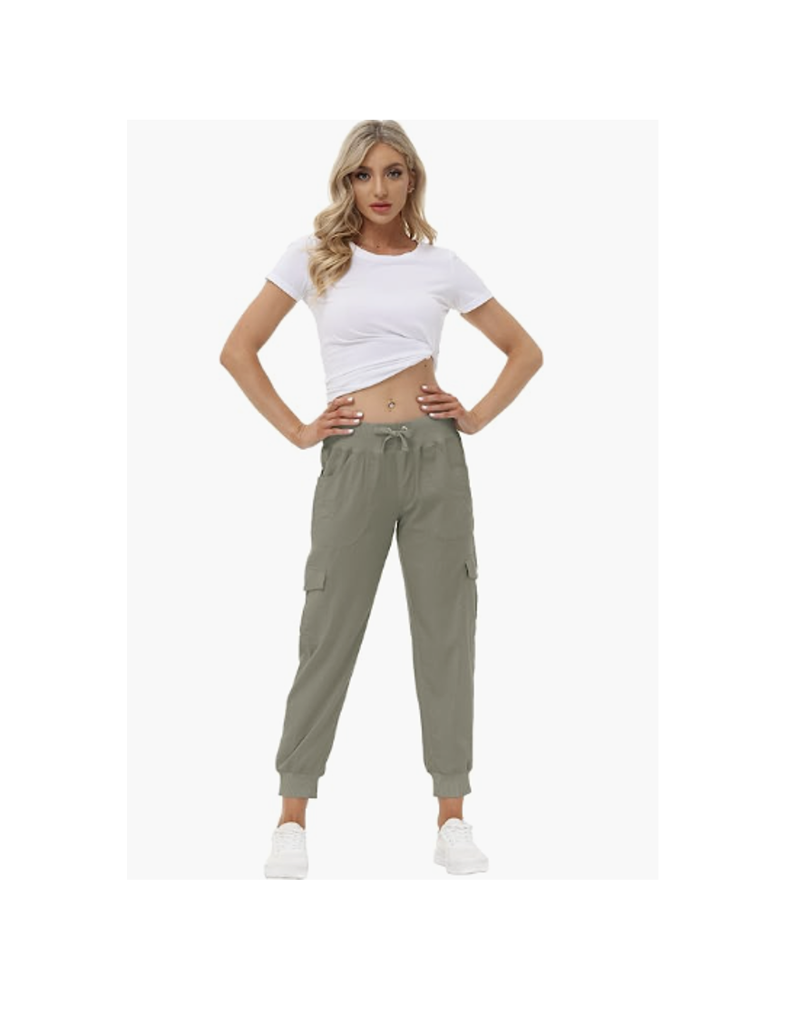 MoFiz Women's Cargo Joggers Sweatpants