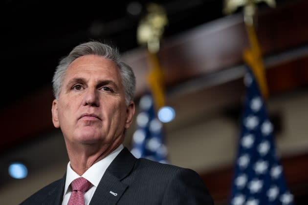 kevin mccarthy trump fuentes response - Credit: Kent Nishimura/Los Angeles Times/Getty Images