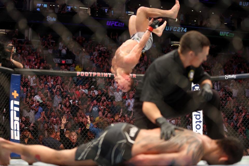 Michael Chandler knocked out Tony Ferguson on Saturday before calling out McGregor (USA TODAY Sports)