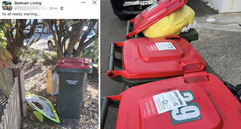 Photos of the full bins are seen on Facebook. 