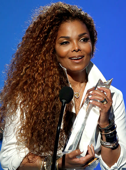 We'll take more Janet Jackson wherever we can get it! On the heels of her stunning appearance Sunday at the 2015 BET Awards, the 49-year-old legend announced on Tuesday that she's also coming out with her own diamond jewelry line called the Janet Jackson Unbreakable Diamonds collection. Janet actually debuted the collection at the BET Awards, where she wore a heart-shaped necklace made with twenty-five carats of Fancy Intense Yellow diamonds (retailing at $2 million) as well as a thirteen carat Fancy Intense Yellow diamond ring (retailing at $500K). Getty Images <strong>WATCH: Janet Jackson Returns to Spotlight After Two Year Absence at BET Awards</strong> ... But seriously, can we talk about how she looks like she hasn't aged in the last decade?! Janet will be wearing her new gems all throughout her upcoming Unbreakable World Tour, which is scheduled to kick off in Vancouver, B.C. on Aug. 31. And the good news just keeps on coming for the "Rhythm Nation" singer. Her new single "No Sleeep" debuted Monday on the Billboard Adult R&B chart at #15, making it Janet's highest entrance ever on the chart. <strong>WATCH: Janet Jackson's Album Will Be About Family, Shares First New Song in Years</strong> Watch the video below to see rapper Nicki Minaj gush to ET about Janet backstage at the BET Awards, when she called her a "freaking goddess."