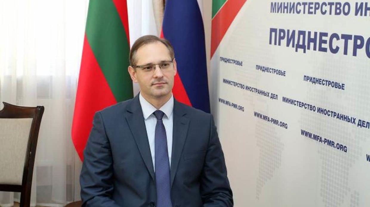 Transnistria's "Foreign Minister" Vitalii Ihnatiev. Photo: website of Transnistria's "Foreign Ministry"