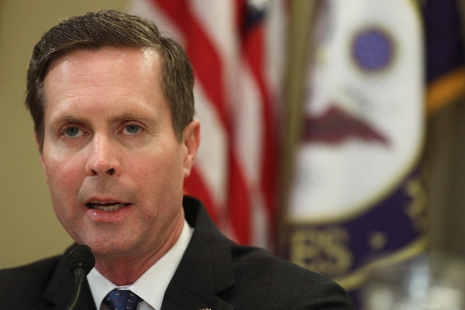 FILE: Committee ranking member Rep. Rodney Davis (R-IL)) speaks during a hearing before the House Administration Committee January 9, 2020 on Capitol Hill in Washington, DC.  / Credit: Photo by Alex Wong/Getty Images