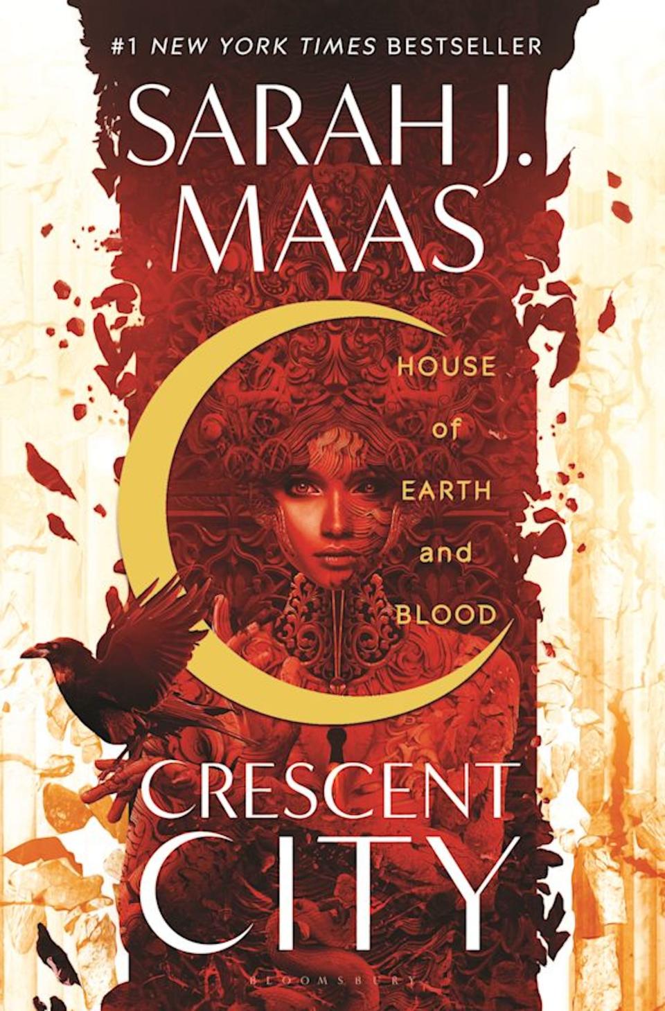 The cover of "House of Earth and Blood" by Sarah J. Maas.
