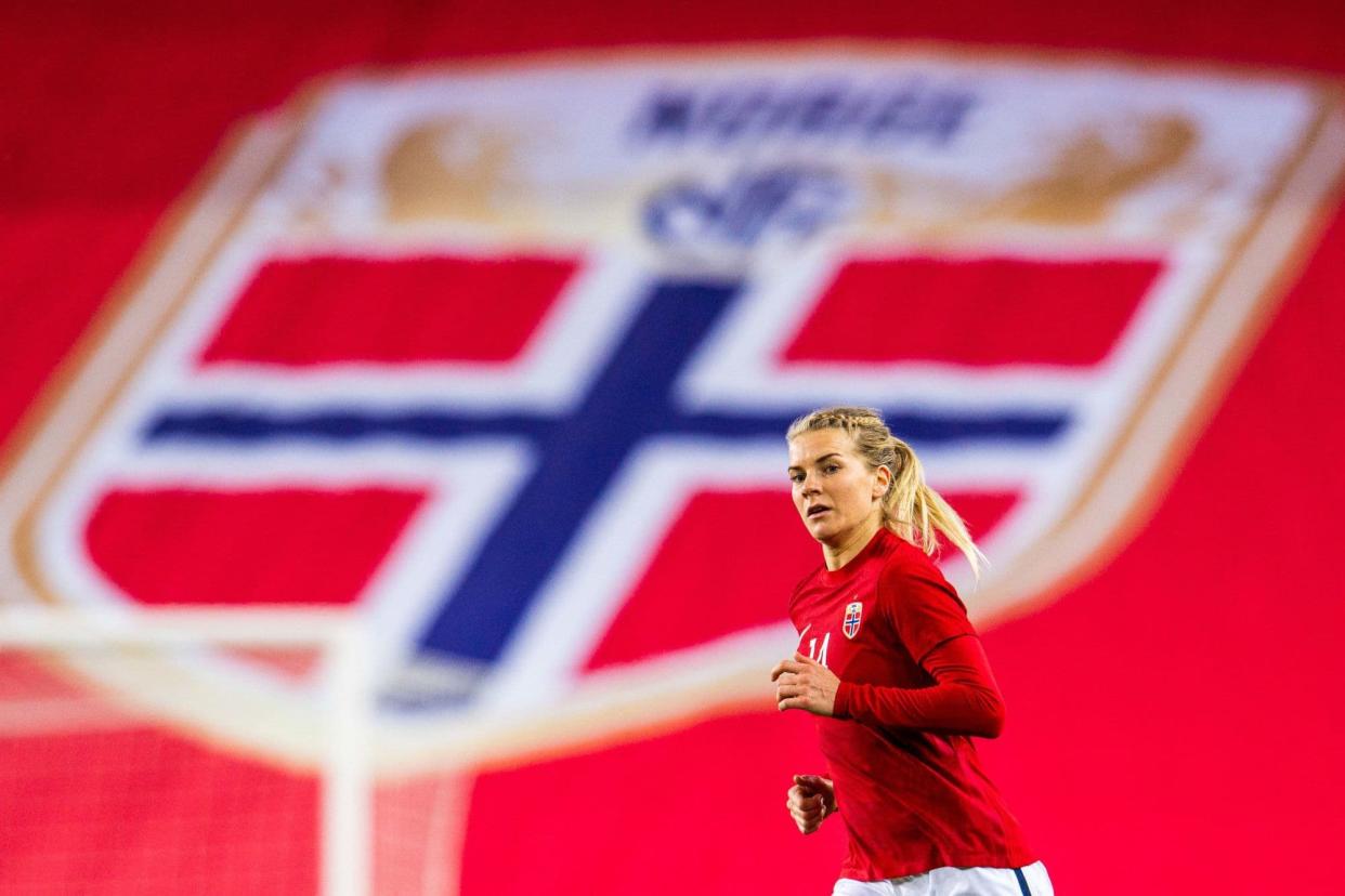 Ada Hegerberg avec la Norvège, en 2022. - Iconsport