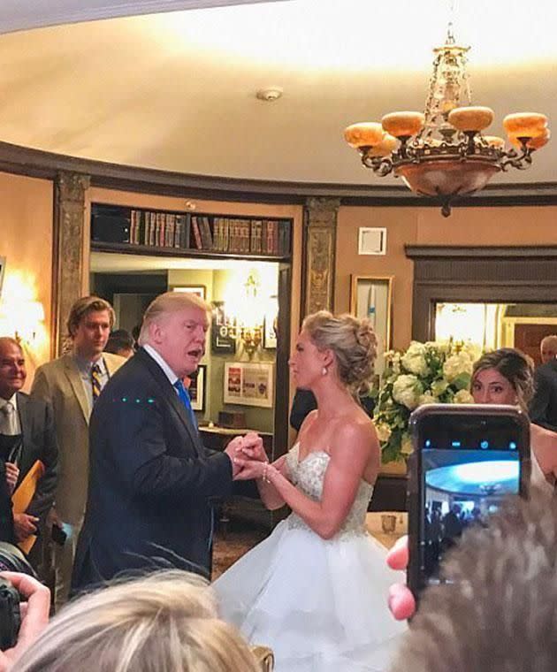 He even danced with the bride and gave a speech. Photo: Instagram