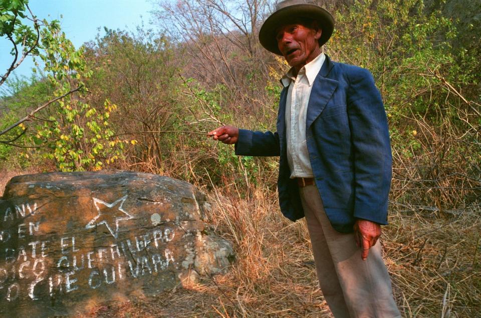 A local guide at the spot where Guevara was captured - Sven Creutzmann/Mambo photo/Getty Images