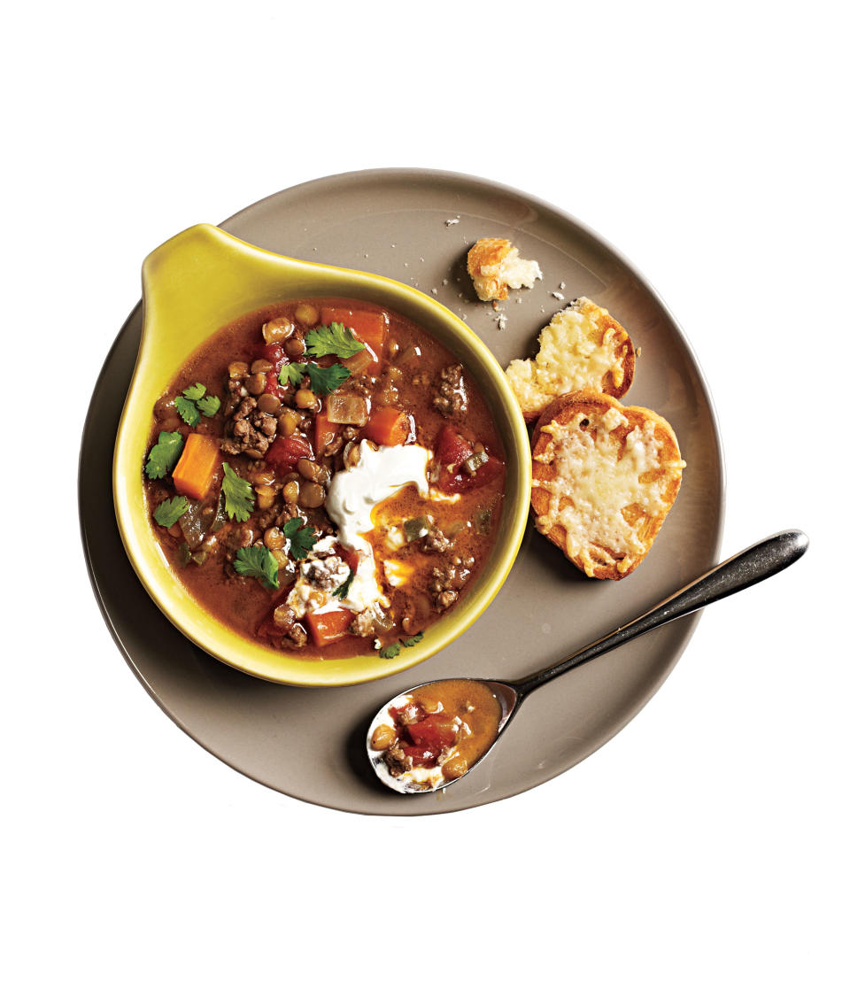 Indian-Spiced Lentils and Lamb