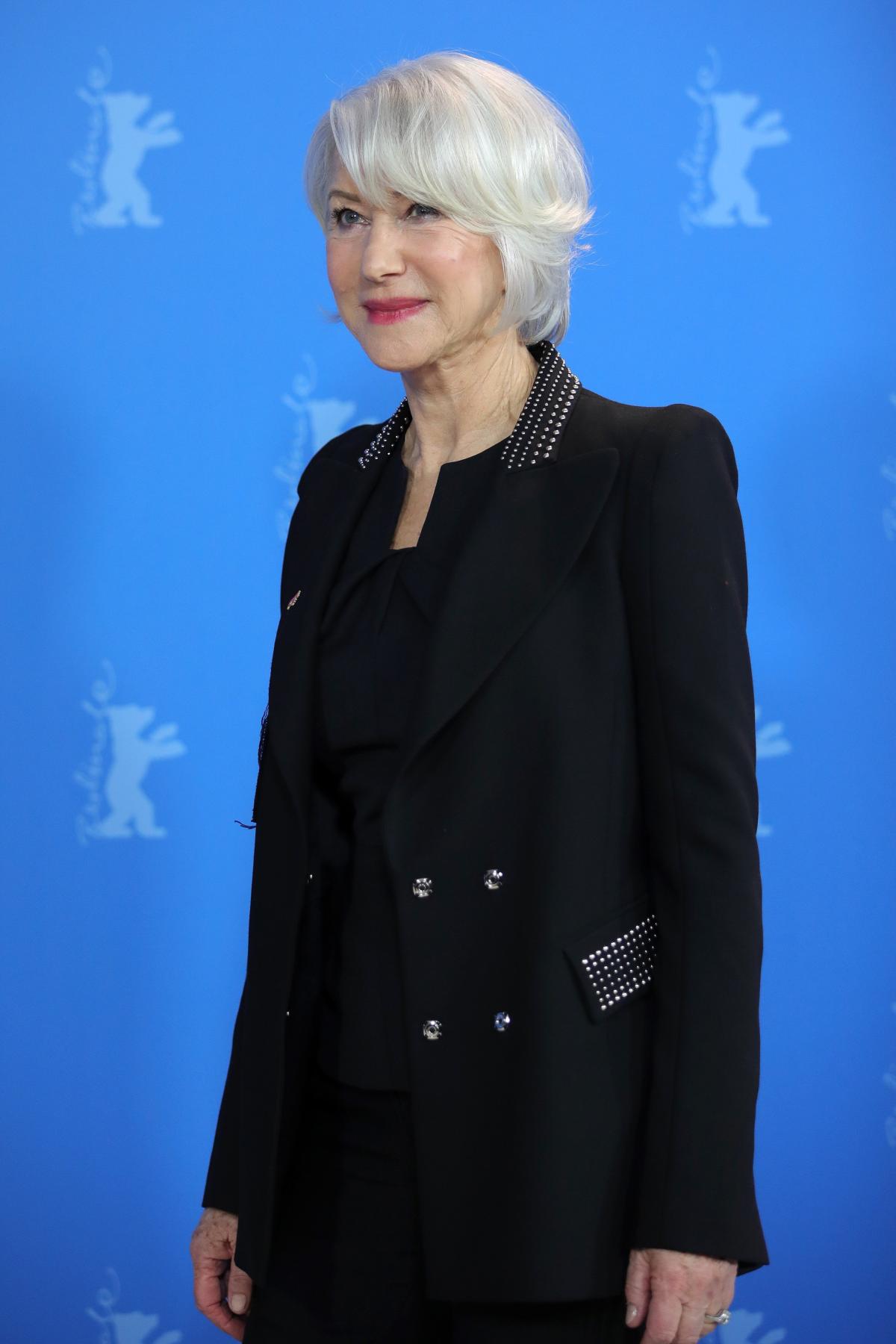 Helen Mirren Wears Leather Pants, Grateful Dead T-Shirt on Film Set: Photos