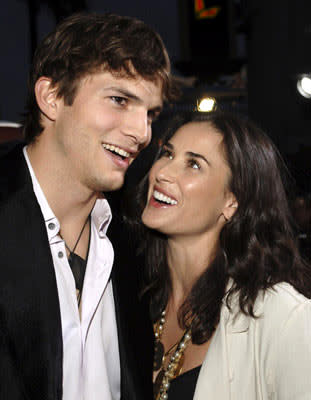 Ashton Kutcher and Demi Moore at the Hollywood premiere of Columbia Pictures' Guess Who