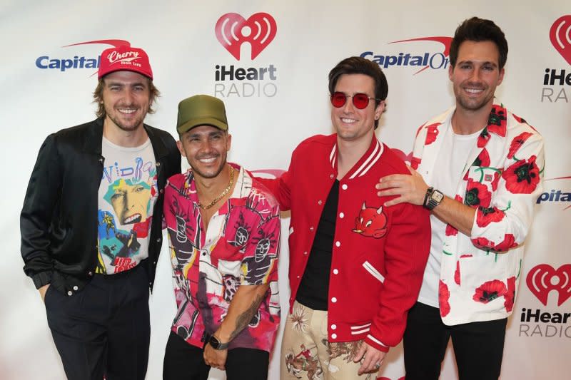 Big Time Rush announced a deluxe edition of its album "Another Life" and released a first song, "Weekends." File Photo by Gary I. Rothstein/UPI