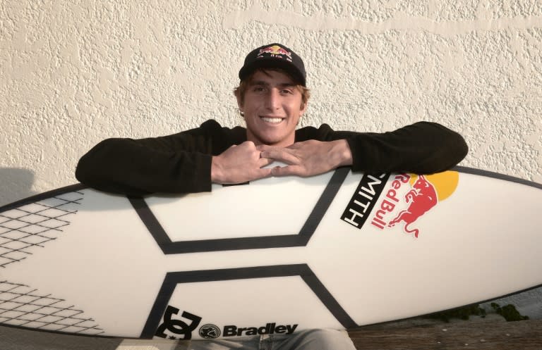 Leonardo Fioravanti, 19, is Italy's first and only professional surfer