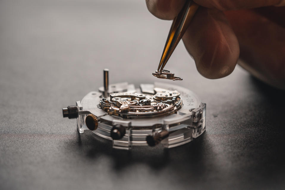 A. Lange & Söhne watchmaker at work.