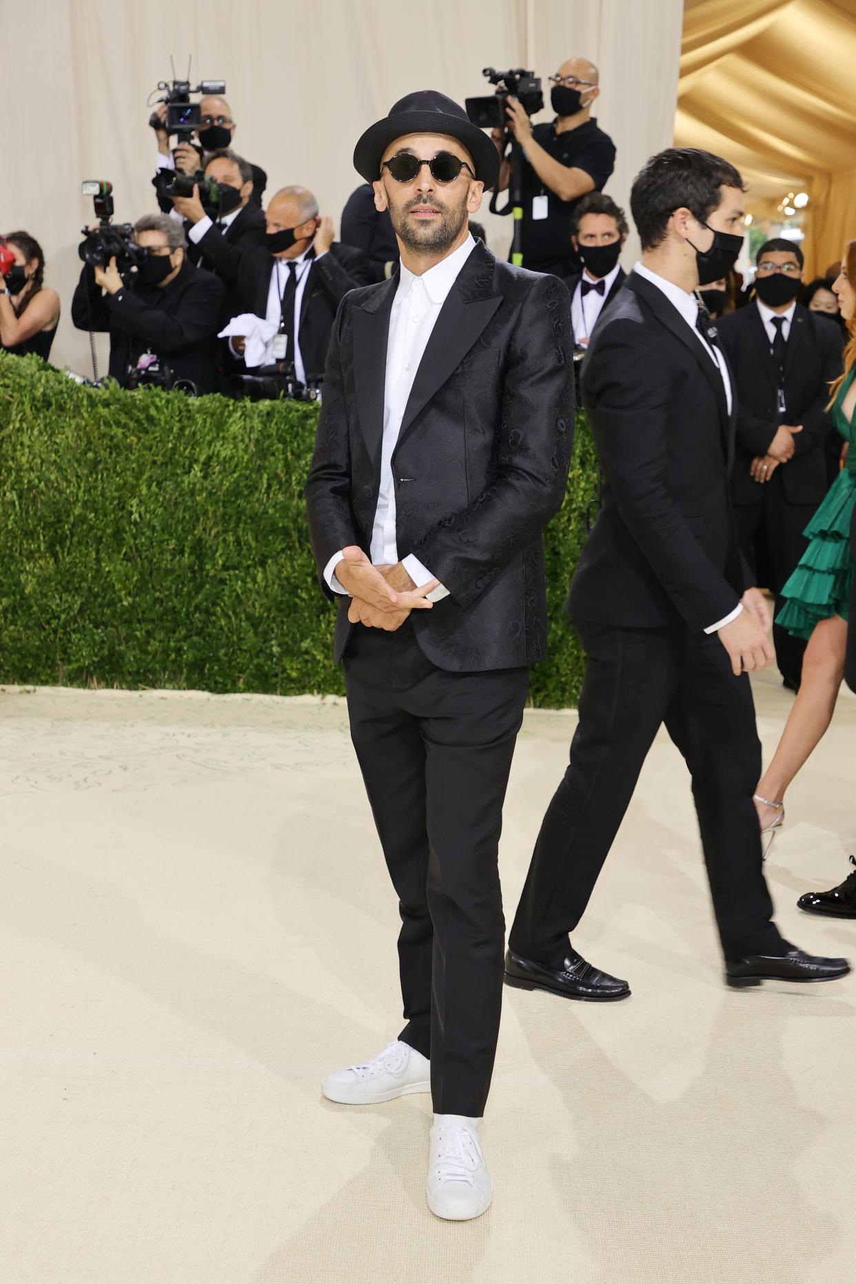 JR attends The 2021 Met Gala Celebrating In America: A Lexicon Of Fashion at Metropolitan Museum of Art on Sept. 13, 2021 in New York.