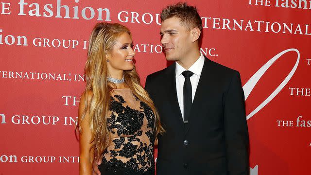 <p>Getty Images</p> Paris Hilton and Chris Zylka