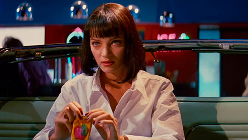  A screenshot of a movie Easter egg from Pulp Fiction. 