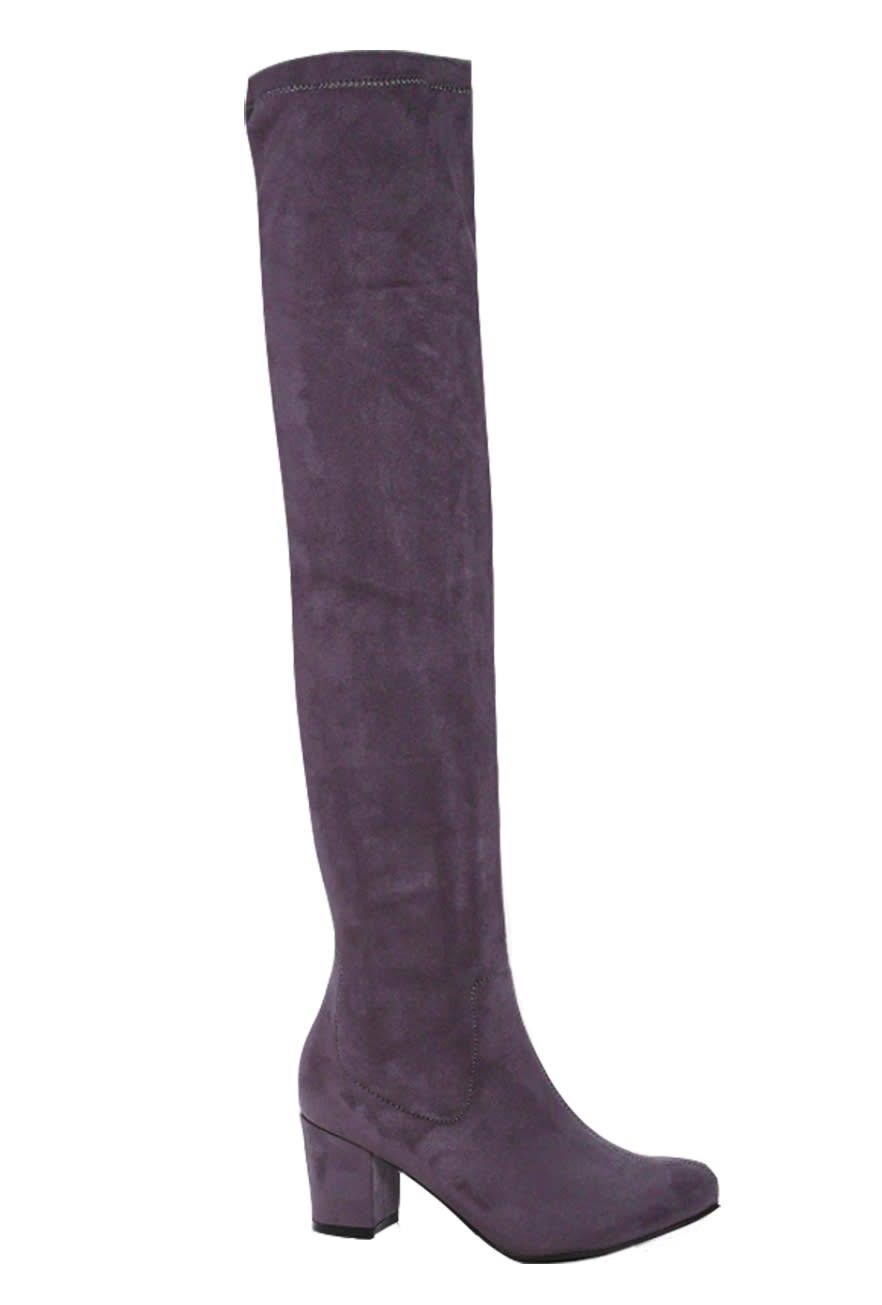 Boohoo Eloise Block Heel Over The Knee Boot