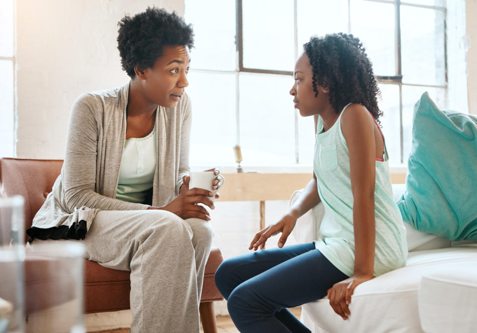 Shot of a mother and daughter at home