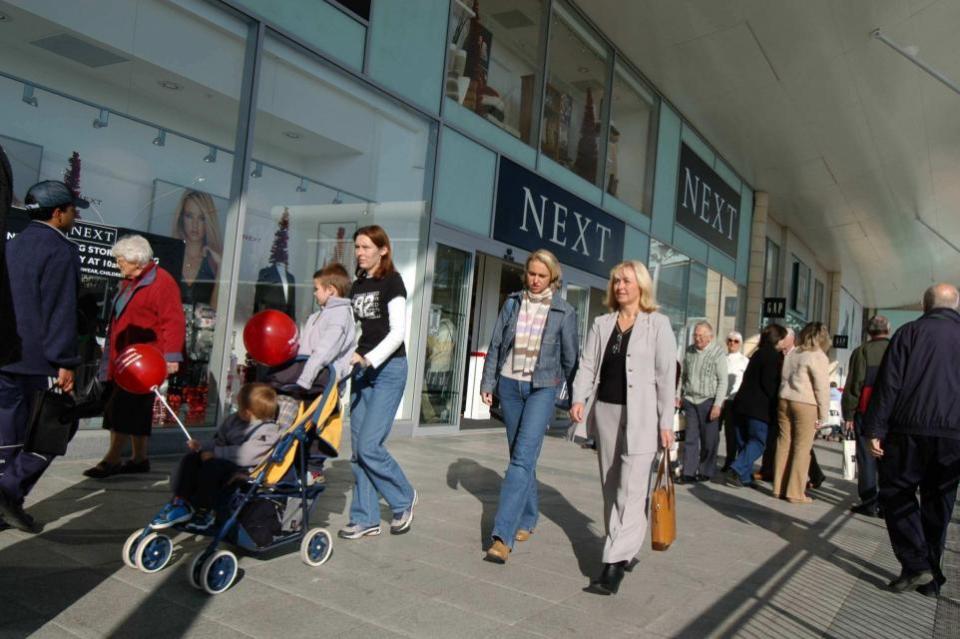 Bournemouth Echo: Castlepoint shopping outside Next.