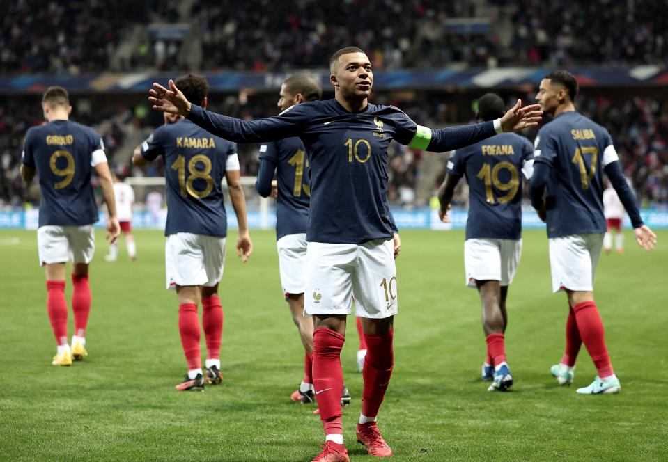 Kylian Mbappé。(Photo by FRANCK FIFE / AFP) (Photo by FRANCK FIFE/AFP via Getty Images)