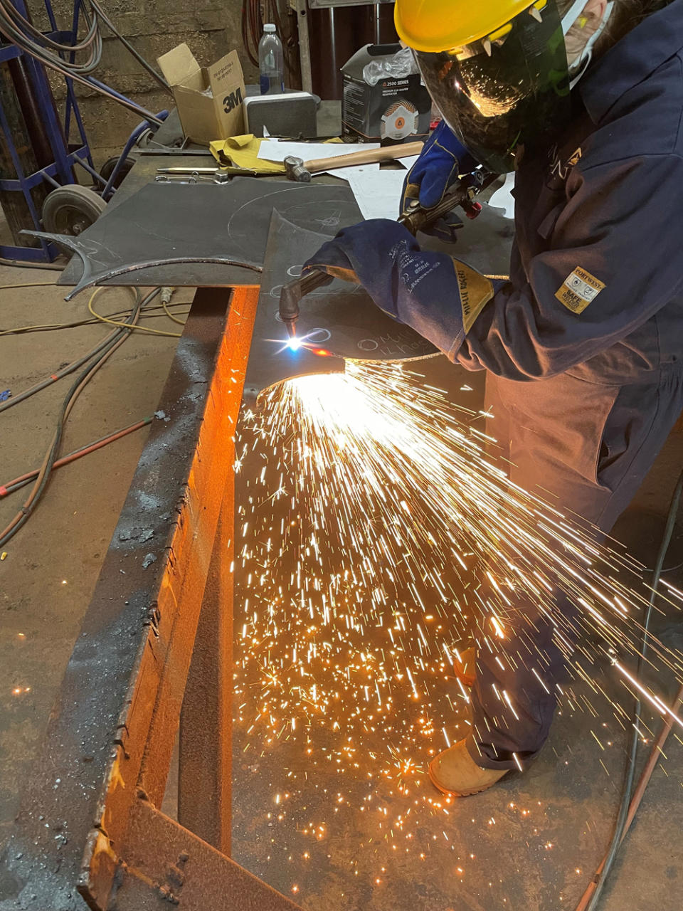 Millie Rogers, 17, learning how to weld (Collect/PA Real Life)