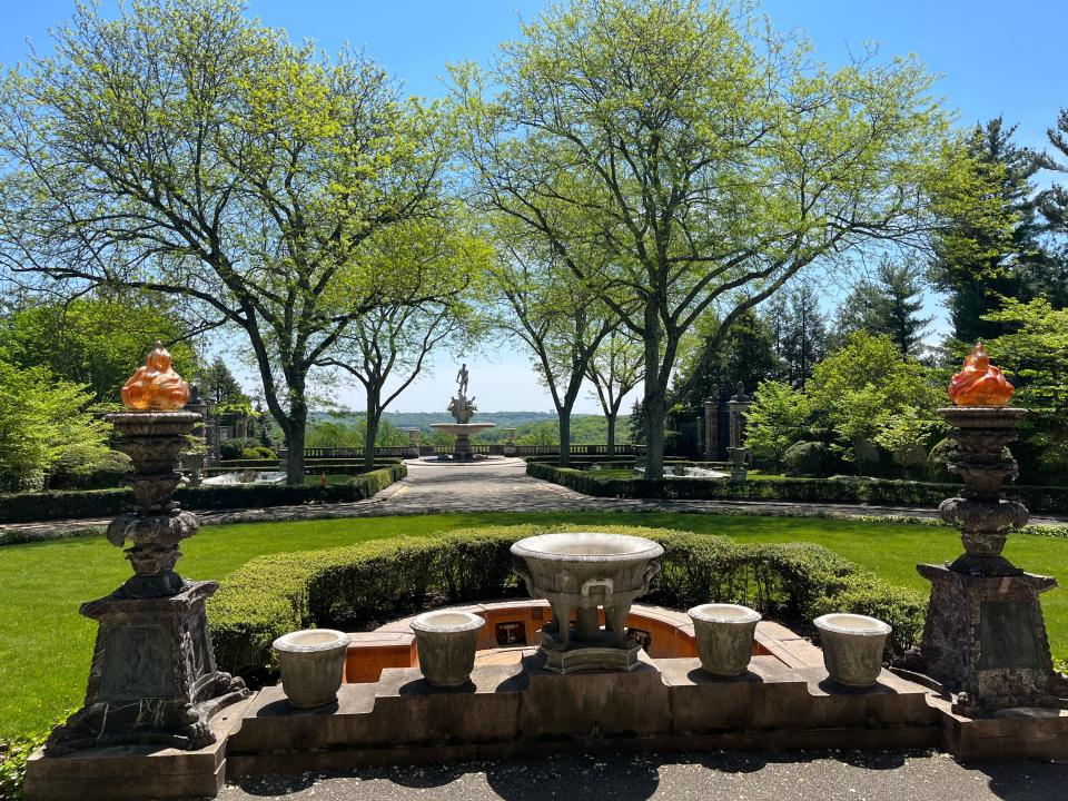 The front yard of Kykuit Manor.