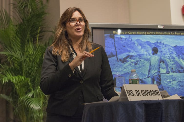 <span class="caption">Janine Di Giovanni, winner of the 2018 Courage in Journalism Award.</span> <span class="attribution"><span class="source">World Bank Photo Collection</span>, <a class="link " href="http://creativecommons.org/licenses/by-sa/4.0/" rel="nofollow noopener" target="_blank" data-ylk="slk:CC BY-SA;elm:context_link;itc:0;sec:content-canvas">CC BY-SA</a></span>