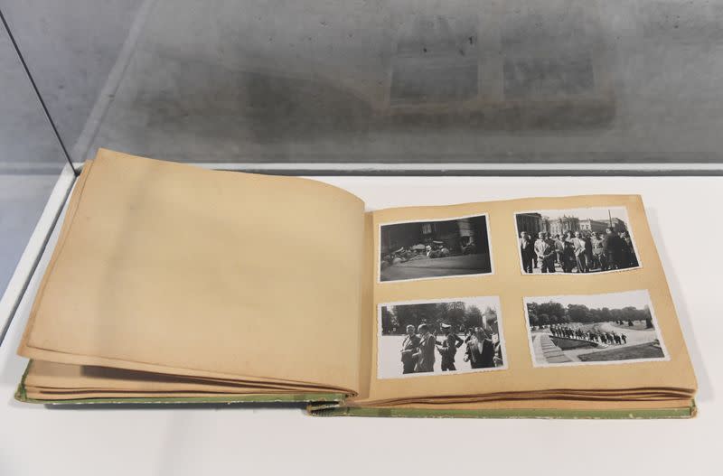 Newly discovered photos of a Nazi German death camp presented at a news conference in Berlin