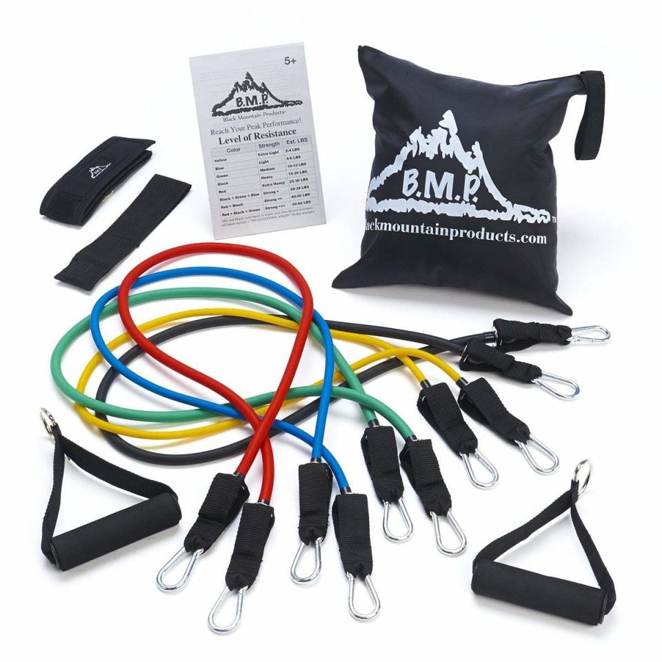 Black Mountain Products Resistance Band Set. (Photo: Amazon)