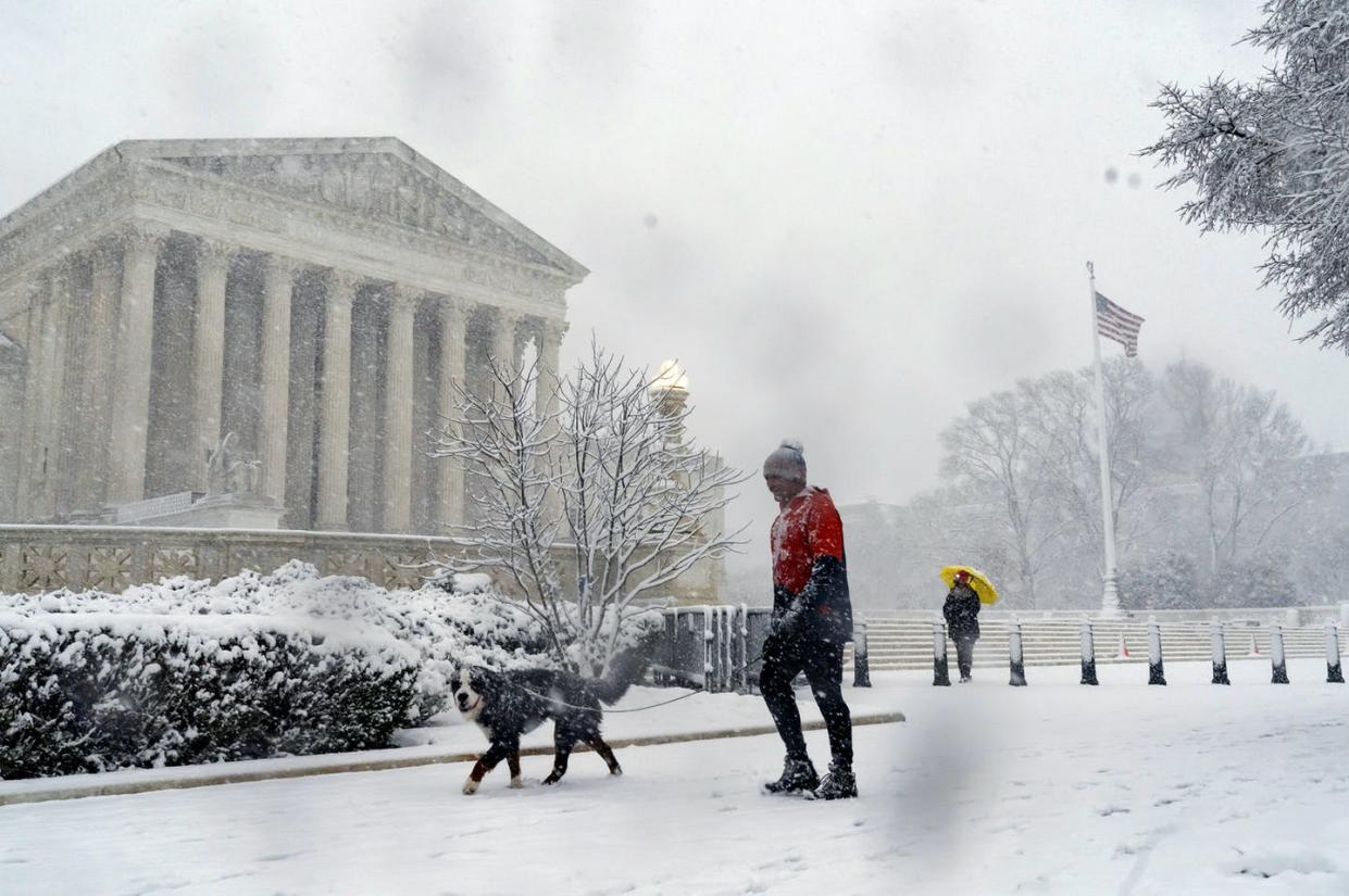 <span class="caption">Did justices give oral arguments an icy reception?</span> <span class="attribution"><a class="link " href="https://newsroom.ap.org/detail/WashingtonWinterWeather/b94cdea96f4648daab7a9e1f3cc47095/photo?Query=Supreme%20Court&mediaType=photo&sortBy=arrivaldatetime:desc&dateRange=Anytime&totalCount=43623&currentItemNo=22" rel="nofollow noopener" target="_blank" data-ylk="slk:AP Photo/J. Scott Applewhite;elm:context_link;itc:0;sec:content-canvas">AP Photo/J. Scott Applewhite</a></span>