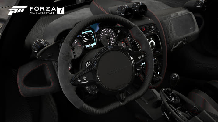 Pagani Huayra interior in Forza Motorsport 7