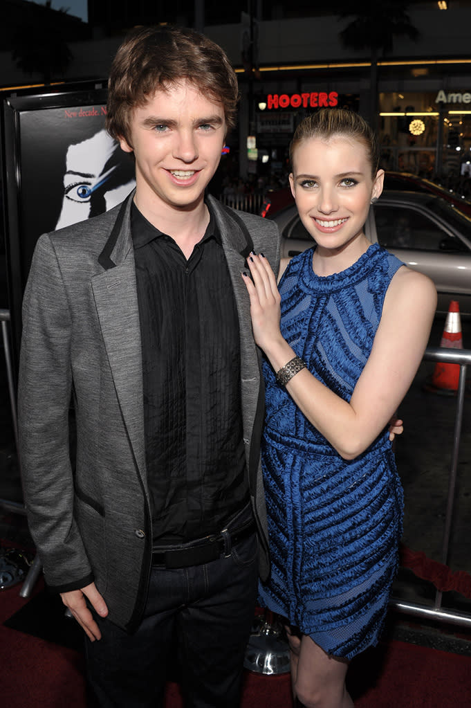 Scream 4 LA Premiere 2011 Freddie Highmore Emma Roberts