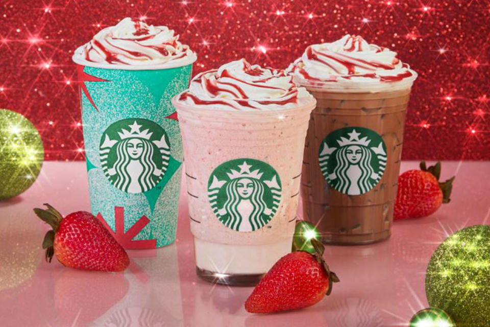 starbucks holiday christmas drinks coffee cream gingerbread