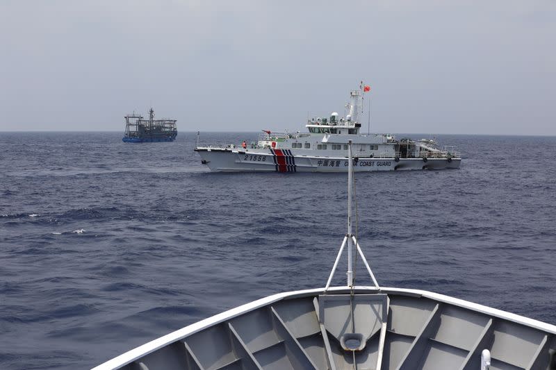 FILE PHOTO: Philippines resupply mission in the South China Sea