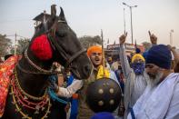 Protest against newly passed farm bills near Delhi